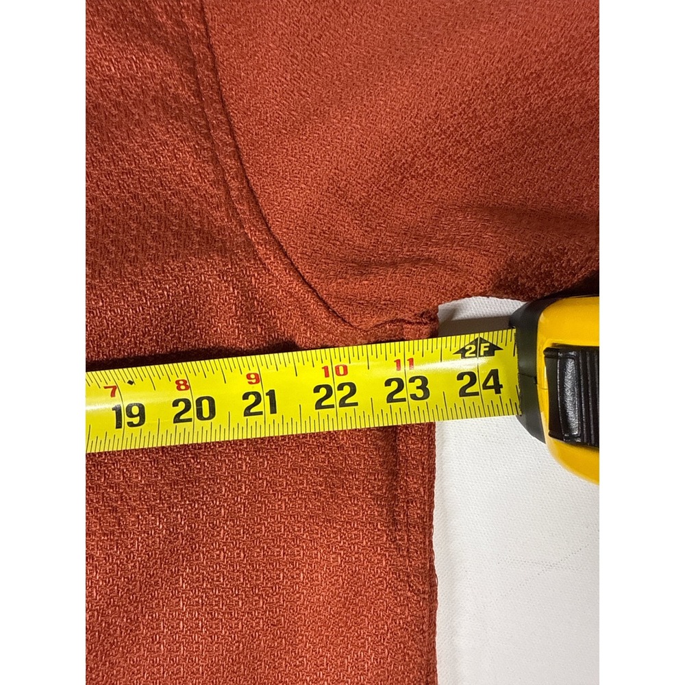 Ben Sherman Shirt Mens Large Orange Excellent Vintage Preppy Short Sleeve Button - Picture 6 of 7